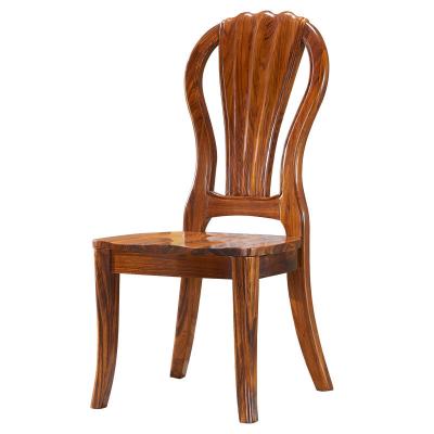 China Other Solid Wood Villa Mansion Dining Chair Carved Wood Furniture Living Room Dining Chair for sale