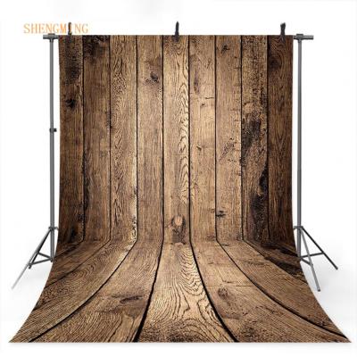 China Brown Wooden Seamless Photography Background Baby Photo Shoot Wall Photo Backdrop for sale