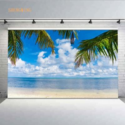 China Mehofoto 7x5ft Vinyl Wrinkle Beach Backdrop Free Hot Selling Seamless Backdrop Tropical Landscape Photo Studio Backdrop for sale