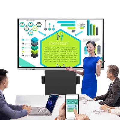 China Hot Selling Multi Touch Screen Lecture Room School Teacher Interactive Whiteboard Flat Panel Smart E-Learning for sale