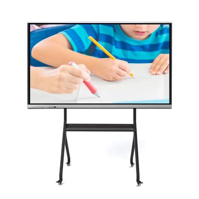 China School Teacher Portable 4K Education 55 Inch Flat Panel Smart Digital Interactive Smart Whiteboard Write White Board Touch Screen Classroom for sale