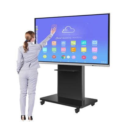 China School teaching factory supply cheap price 100 inch 4k for calssroom/meeting smart whiteboard interactive flat panel for sale