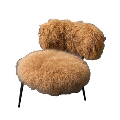 China New Design Customizable Fluffy Plush Colorful Living Room Sofa Chair for sale