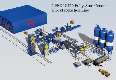 中国 PLC の制御システムが付いている機械をフル オートにする煉瓦機械類の植物のコンクリート ブロック 販売のため