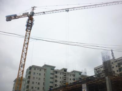 China Building Construction Hydraulic Self Raising Tower Crane Equipment With Three Speed Motor for sale