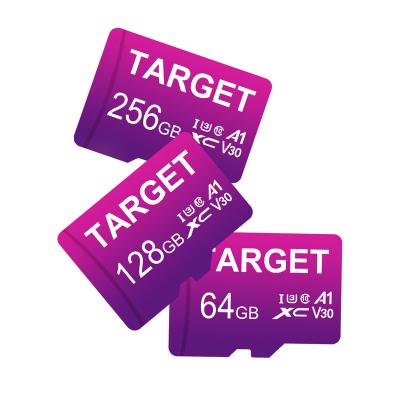 China Hot-selling Plastic TARGET A1 256GB 128GB 32GB 128GB 64GB 32GB 16GB EVO Plus Memory Card Class 10 C10 U3 TF Storage Flash Card for sale