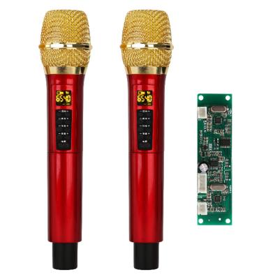 China Handheld Microphone UHF Wireless Microphone with PCB Receiver Board for Cart Speaker for sale