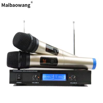 China Handheld Microphone Cheap Price In Africa Market Professional VHF Portable Karaoke Wireless Microphone for sale