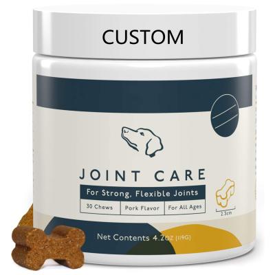 China Sustainable Private Label Hemp Chews Dogs Stress Anxiety Storms Barking Soothing Treats Hip Joint Dogs Supplement& Pain Relief for sale