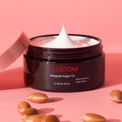 China Whitening Custom Private Label Cheap Bulk Skin Care Relief Scented Natural Moisturizing Body Butter Shea Butter Organic Whipped Cream for sale