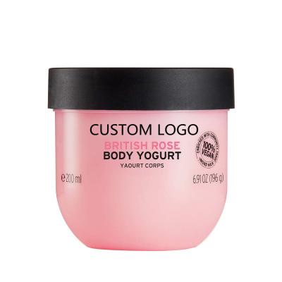 China Wholesales 100% Natural Private Label Lotion Shea Skin Moisturizing Whitening Rose Organic Body Butter for sale