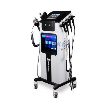 China 8in1 Anti-Puffiness Microdermabrasion Machine Prices Vacuum Skin Remover Ultrasonic Oxygen Jet Skin Peeling Machine for sale