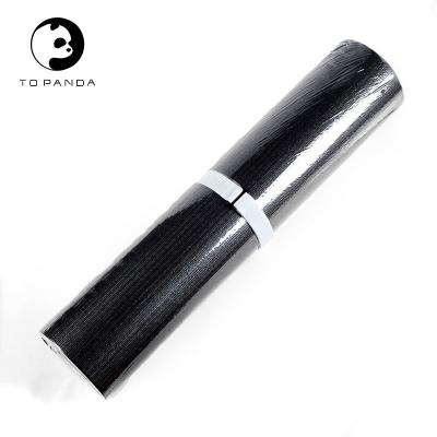 China Pilate Practice Wear Resistant Sports Fitness Black Rubber Material Yoga Mat for sale