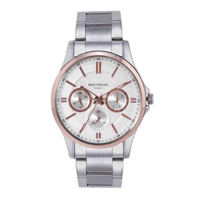 China Non-Specific Silver Classic Men's Watch For Business Good Quality Japanese Movement Water Resistant for sale