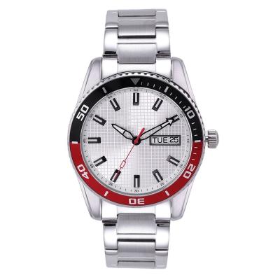 China Non-specific strap high quality silver wrist watch for men factory supply for sale