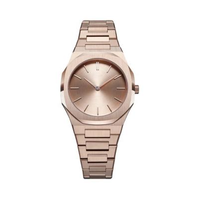 China Non-Specific Elegant Rose Gold Women Watches Octangle Case for sale