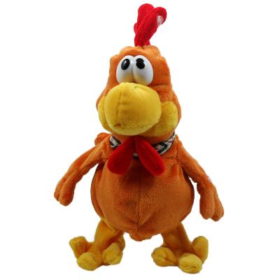 China Factory new design electric creative toys wholesale electric plush chicken duck frog mad belt singing and dancing for sale