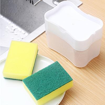 China Foam Hot Sale Amazon Soap Dispenser Pump Sponge Holder Kitchen Soap Dispenser Dish Soap Holder With Sponge for sale