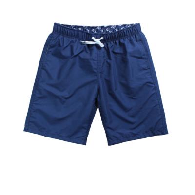 China Solid Color Summer Vacation Beach Swim Surf Polyester Beach Training Breathable Shorts for sale