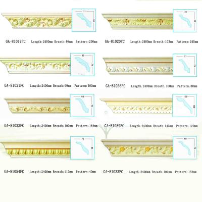 China Exterior and Interior Decorative PU(Polyurethane)Cornice Molding for Roof and Wall for sale