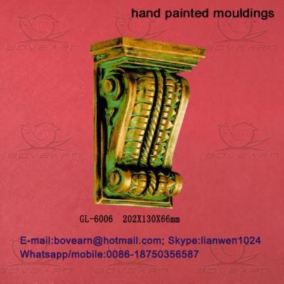 China Decorative Polyurethane (PU) Exotic Corbels/PU Foam Cornice Mouldings/PU Caving mouldings for sale