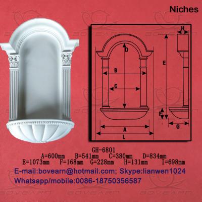 China plaster niches wholesale crown molding for sale