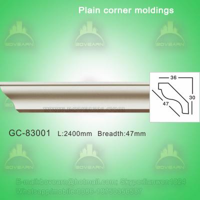 China Green durable PU plain ceiling crown moulding for sale