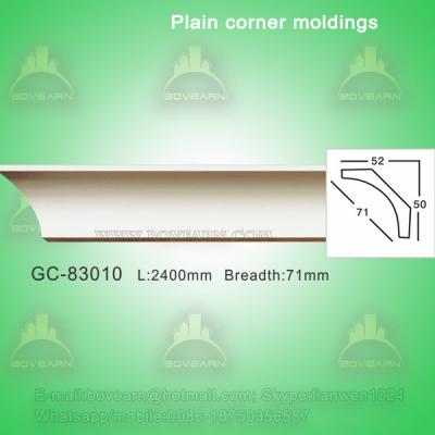 China Gypsum Crown Moulding Plain Cornice Moulding For Villa/Hotel/Bungalow Ceiling Decoration for sale