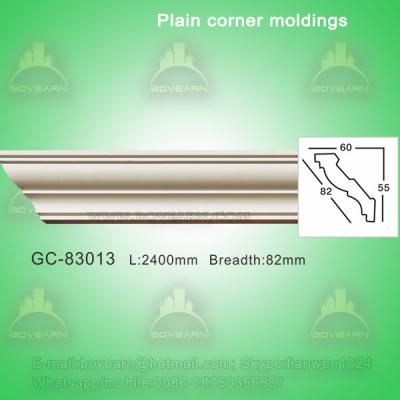 China Gypsum Crown Moulding Plain Cornice Moulding For Villa/Hotel/Bungalow Ceiling Decoration for sale