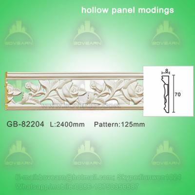 China Polyurethane Decorative center hollow mouldings for light transmission for sale