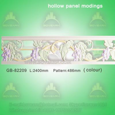 China Polyurethane Decorative center hollow mouldings for light transmission for sale