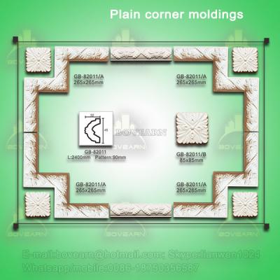 China Latest European style PU corner cornice moulding for home & interior decpration for sale