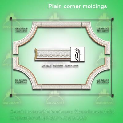 China High Density Architectural PU Decorative Corner Moulding for sale