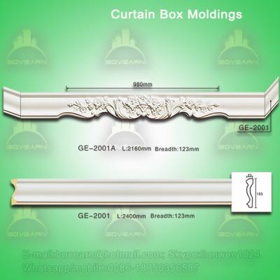 China PU curtain box mouldings for sale