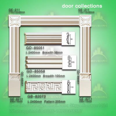 China Classic european style PU door lintel moulding for sale