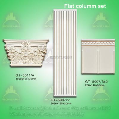 China Good Quality Polyurehtane Plane Roman Pillar for Decoration for sale