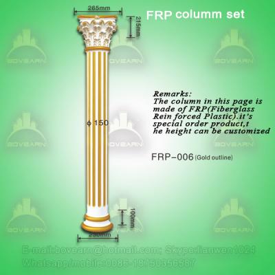 China Antique PU roman art pillar column for decoration for sale