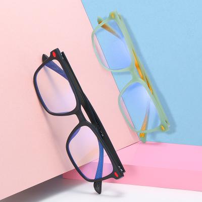 China New Design Blue Light Kids Reading Glasses Anti Round Glasses For Children Tr90 Soft Touching Multi Eyewear for sale