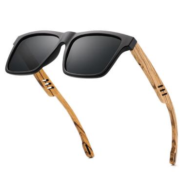 China Fashion Sunglasses Custom Logo Mirror Flat Lens Shade Uv4000 Bamboo Polarized For Man Woman Sun Glass Wooden Sunglasses for sale