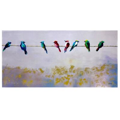 China Hand Painted Wall Art For Living Room Canvas-Cheerful Time Hand Painted Oil Painting for sale