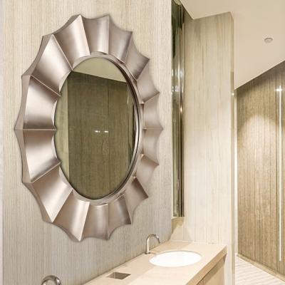 China Morden Luxury Antique European Style Mirror Wall Islamic Bathroom Bedroom Decorative Deformation Modern Round Decoration Mirrors 20PCS for sale