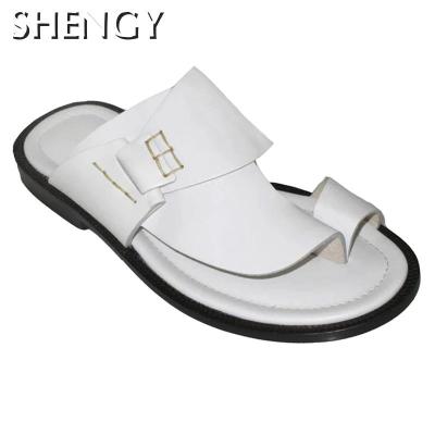 China Fashion Trend Factory Direct High Quality Gladiator Leather Slipper Sports Toe Women Slippers Sandals for sale