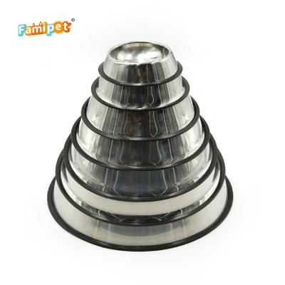 China Sustainable Manufacturer Wholesale Durable Stainless Steel Pet Bowl 2 in 1 Dog Cat Bowl for sale