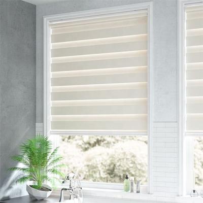 China Eco-friendly Hot Sell Blackout Blackout Zebra Semi Blind Manual Zebra Blinds for sale