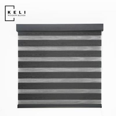 China Eco-Friendly Made-To-Measure Curtains Combi Roll Sun Shading Motorized Zebra Blinds And Shades For Office Windows Coverings for sale