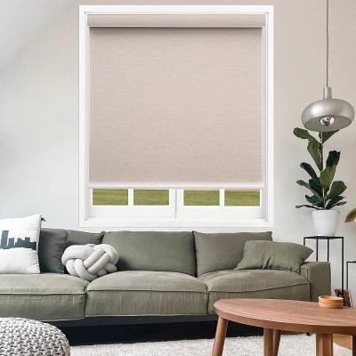 China Eco-friendly home use hotel project customized sunscreen waterproof fabric manual roller blinds for window for sale