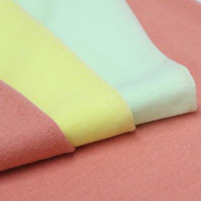 China QS5270 China Factory Anti-Static Canvas Textured Anti-pill Breathable Comfortable 100% Combed Cotton Plain Jersey Knit Fabric For Clothing T-shirt for sale