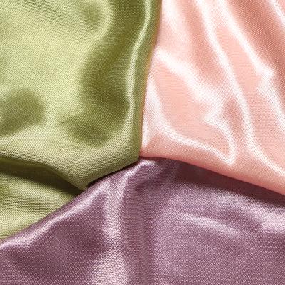 China QG004 Smooth Knitted Striping Fabric 50D Full-matte 100% Polyester Jersey Fabric For Pocketing Cloth Interlining Smooth Shiny Apparel for sale