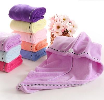 China QUICK DRY Custom Microfiber Hair Drying Towel Disposable Drying Wrap for sale