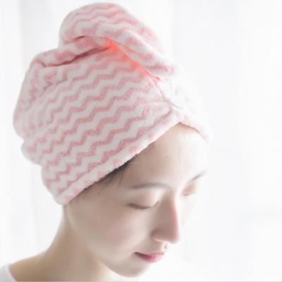 China Hot Sale Super QUICK DRY Water Absorbency Microfiber Hair Drying Turban Wraps Towel for sale